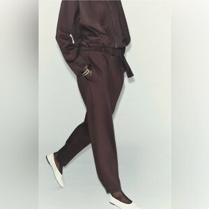ZARA BARREL PANTS WITH BELT